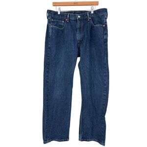 Levis 505 Mens Original Fit Jeans W38 L32 Denim Blue Classic Straight-Leg